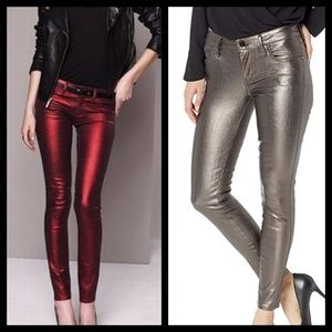 Rock & Republic Skinny Copper Metallic Coated Berl